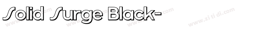 Solid Surge Black字体转换